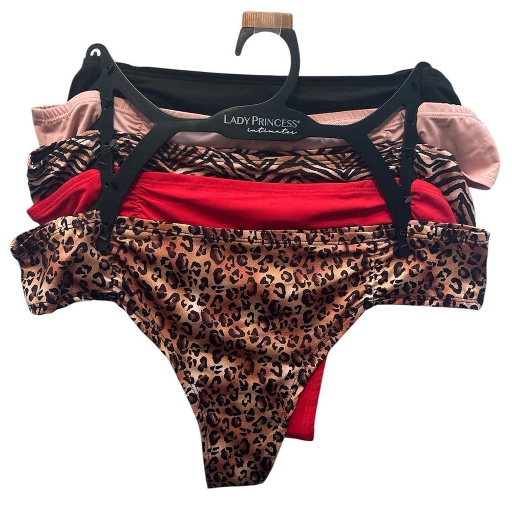 Intimates 5 Piece Thong Set